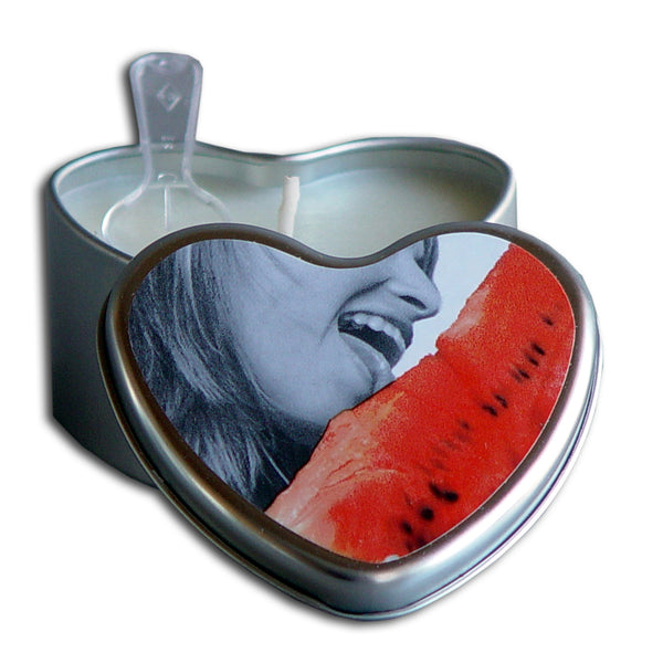 Earthly Body Massage Candle Edible Watermelon 4oz