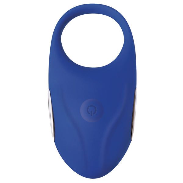 Adam & Eve Rechargeable Couples Penis Ring - Blue