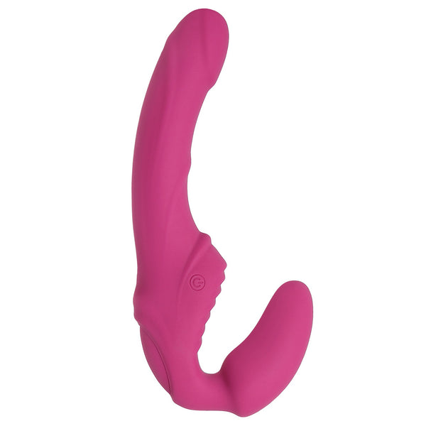 Adam & Eve Eve's Vibrating Strapless Strap On - Pink