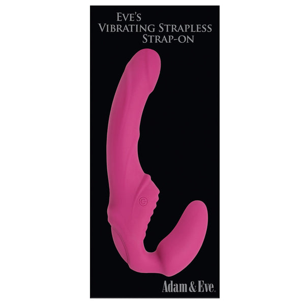 Adam & Eve Eve's Vibrating Strapless Strap On - Pink