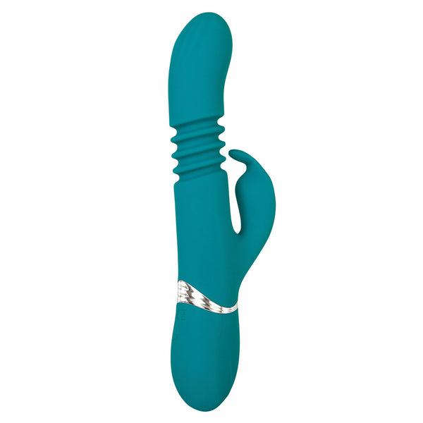 Adam & Eve Eve's Rechargeable Thrusting Rabbit - Green