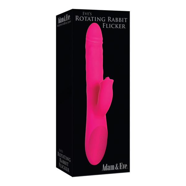 Adam & Eve Eve's Rotating Rabbit Flicker Dual Stim - Pink