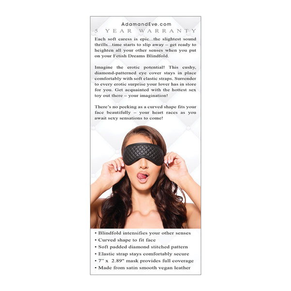 Adam & Eve's Fetish Dream Blindfold - Black