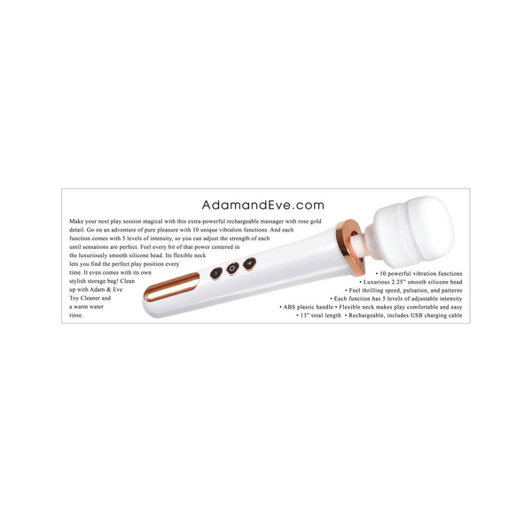 Adam & Eve Rechargeable Magic Massager - Rose Gold