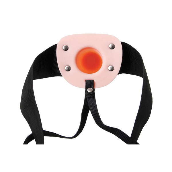 Adam & Eve Soft Hollow Strap On - Flesh