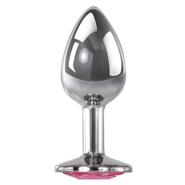 Adam & Eve Pink Gem Aluminium Anal Plug Medium