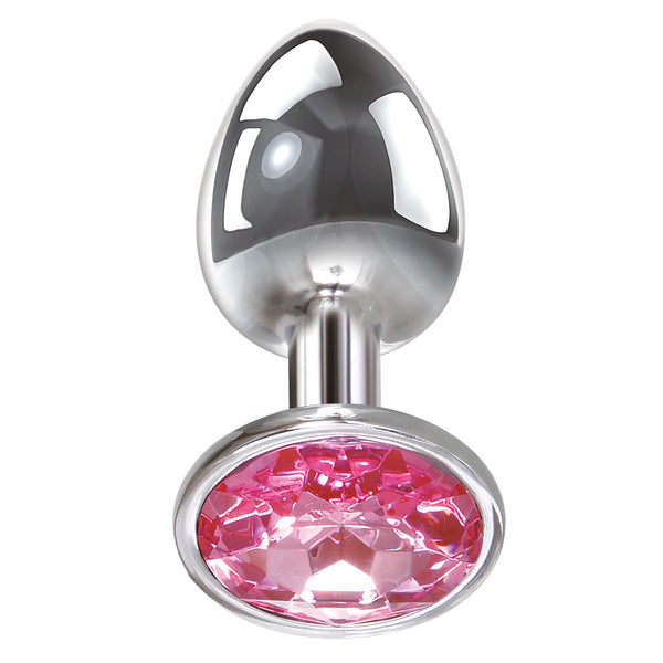 Adam & Eve Pink Gem Aluminium Anal Plug Medium