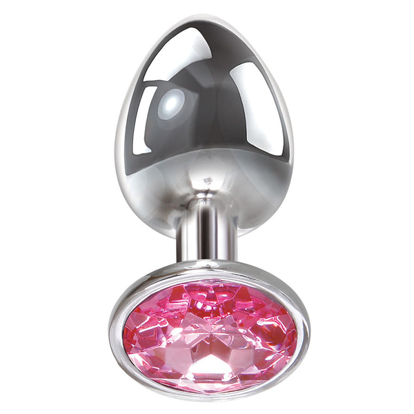 Adam & Eve Pink Gem Aluminium Anal Plug Large