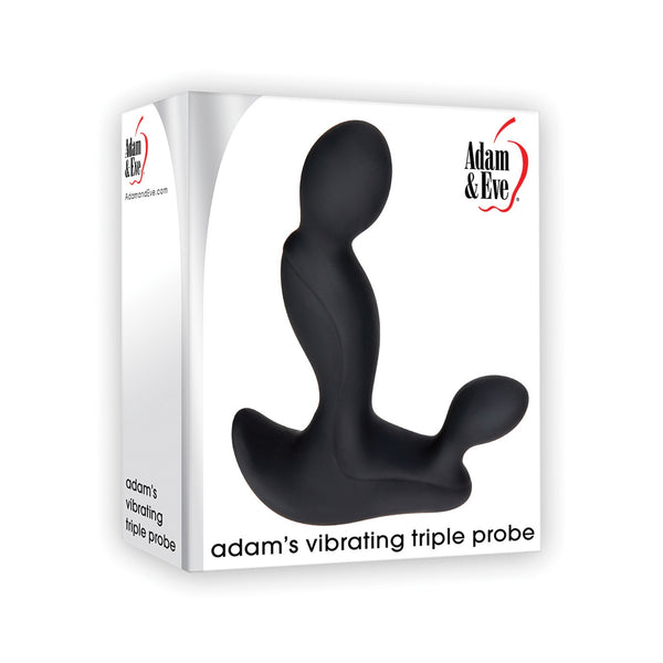 Adam & Eve Adam's Vibrating Triple Probe - Black
