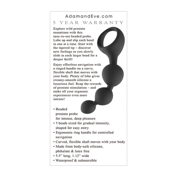 Adam & Eve Adam's Triple Prostate Probe - Black