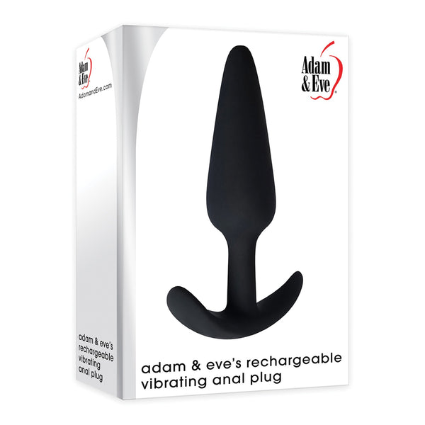 Adam & Eve's Rechargeable Vibrating Anal Plug - Black