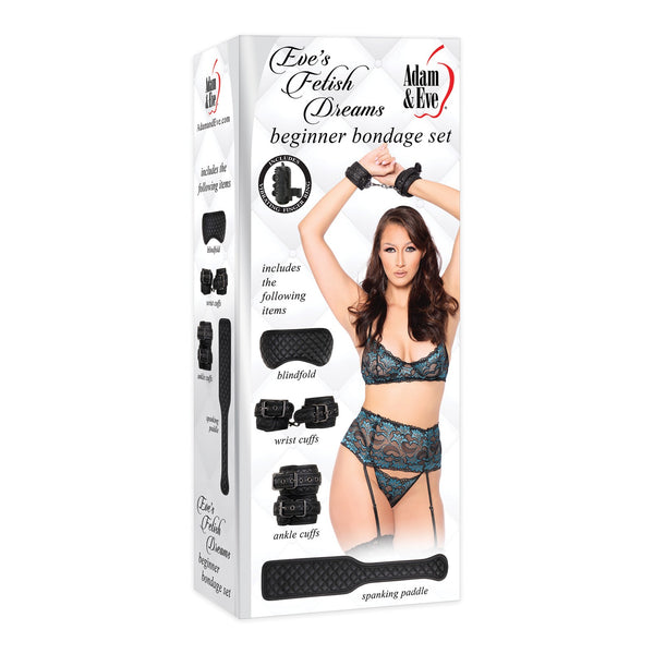 Adam & Eve's Fetish Dreams Beginner Bondage Set - Black