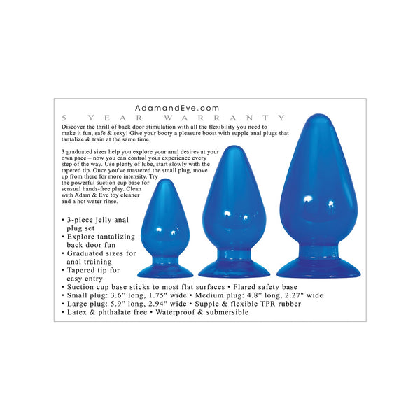 Adam & Eve Big Blue Jelly Backdoor Playset - Blue