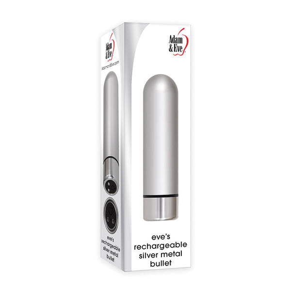 Adam & Eve Eve's Rechargeable Silver Metal Bullet