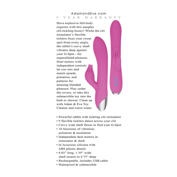 Adam & Eve Eve's Clit Tickling Rabbit - Pink