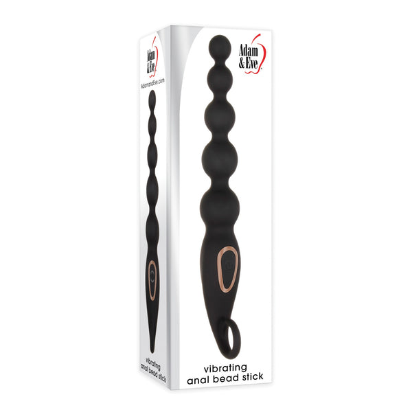 Adam & Eve Vibrating Anal Bead Stick - Black