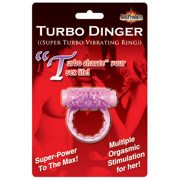 Humm Dinger Turbo Vibrating Cockring - Purple
