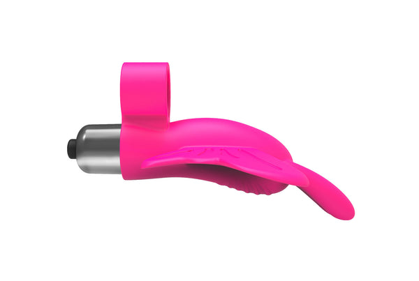 The 9's Flirt Finger Butterfly Finger Vibrator - Pink