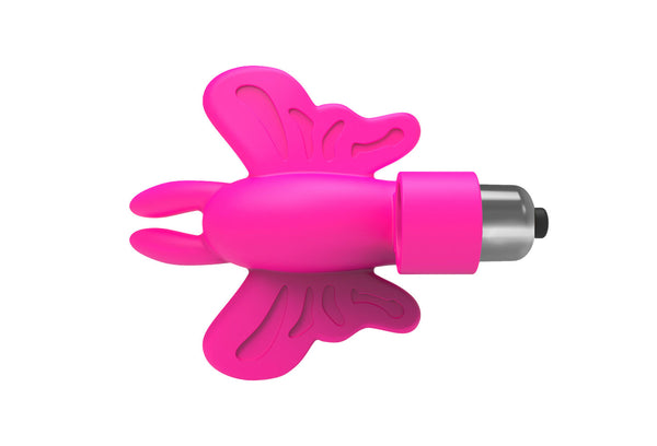 The 9's Flirt Finger Butterfly Finger Vibrator - Pink