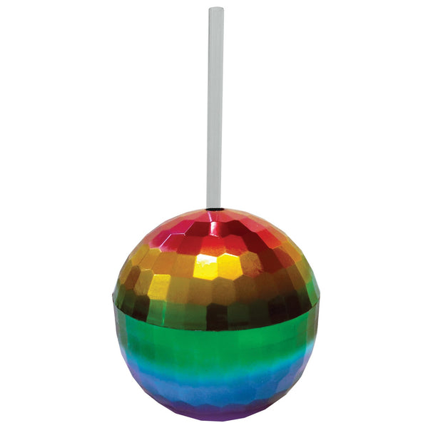 Rainbow Disco Ball Cup