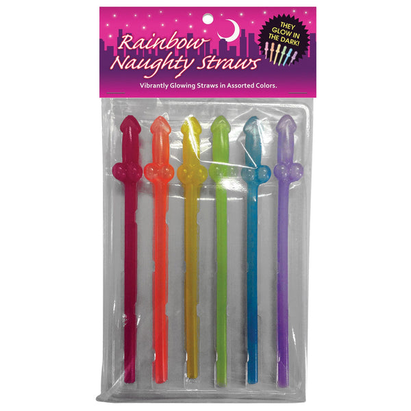 Rainbow Naughty Straws