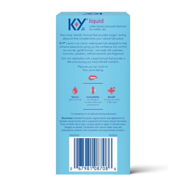 K-Y Natural Feeling Liquid - 2.5 oz