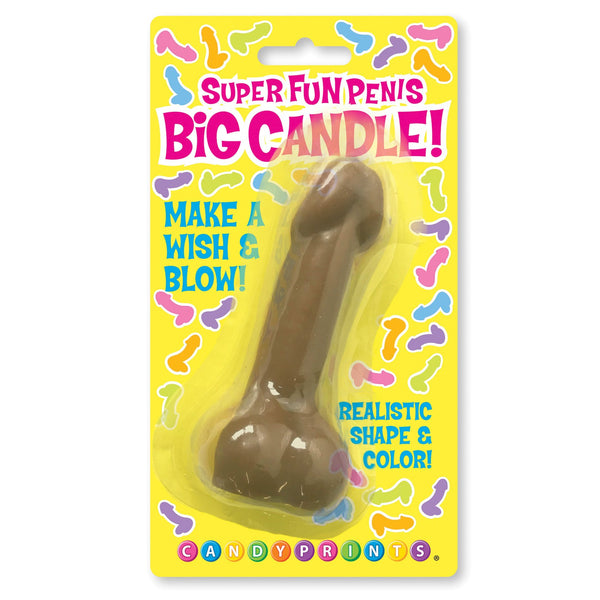 Super Fun Big Penis Candle - Brown