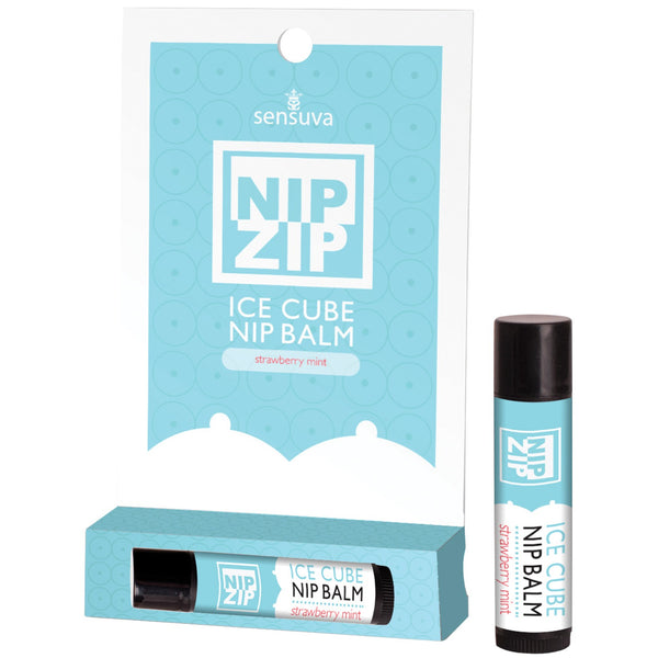 Sensuva Nip Zip Ice Cube Nip Balm - Strawberry Mint
