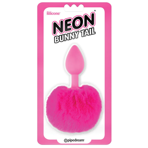 Neon Bunny Tail - Pink