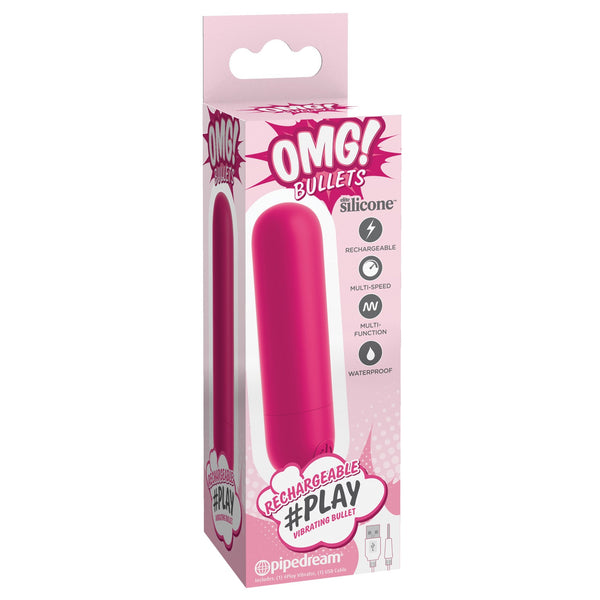 Omg! Bullets Play Rechargeable Vibrating Bullet - - Fuschia