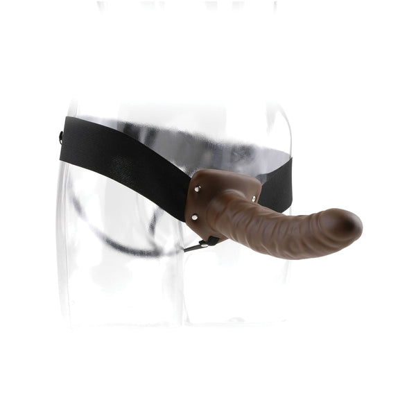 Fetish Fantasy Series 8" Hollow Strap-on - Brown