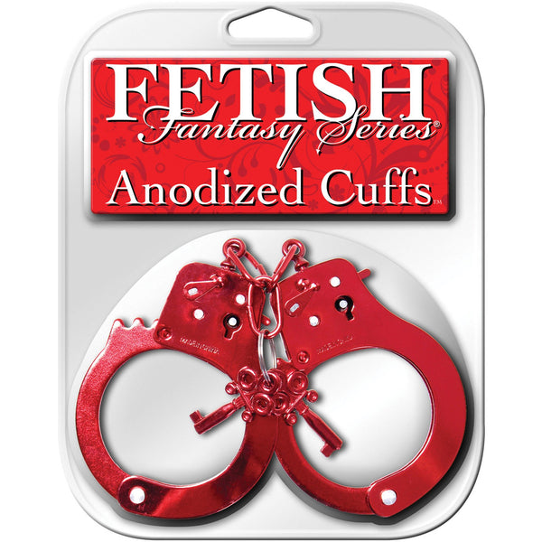 Fetish Fantasy Anodized Cuffs - Red