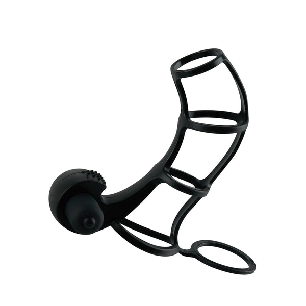 Fantasy X-Tensions Deluxe Silicone Power Cage  - Black
