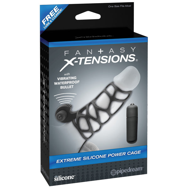 Fantasy X-Tensions Extreme Silicone Power Cage - Black