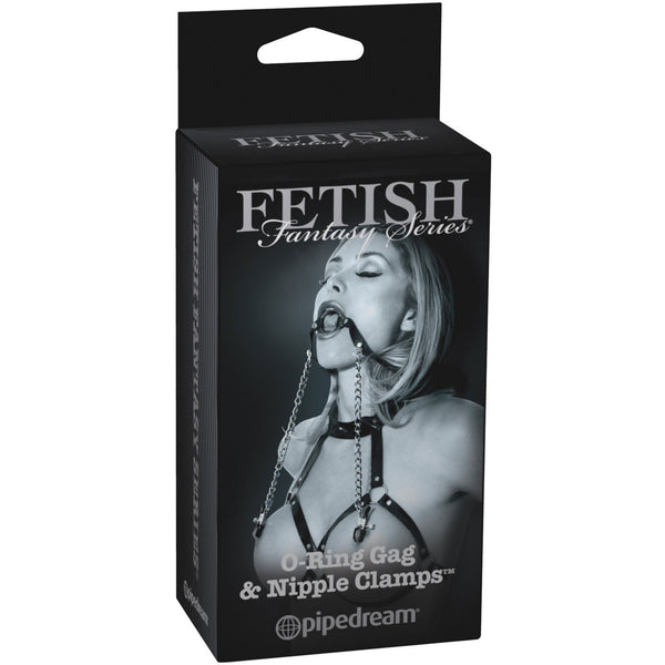 Fetish Fantasy Series Ltd. Ed. O-Ring Gag & Nipple Clamps