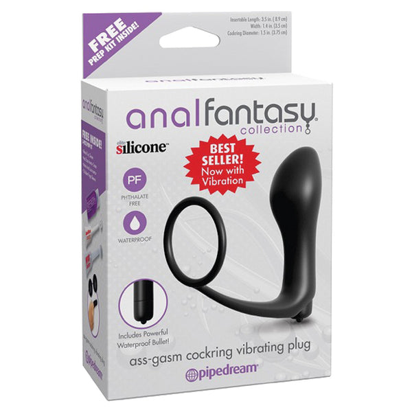Anal Fantasy Collection Ass Gasm Cockring   Cockring Vibrating Plug