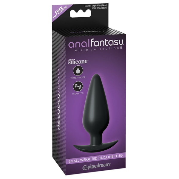 Anal Fantasy Elite Small Weighted Silicone Plug