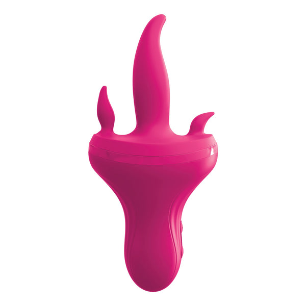 Threesome Holey Trinity Triple Tongue Vibrator - Pink