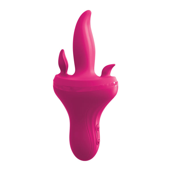 Threesome Holey Trinity Triple Tongue Vibrator - Pink