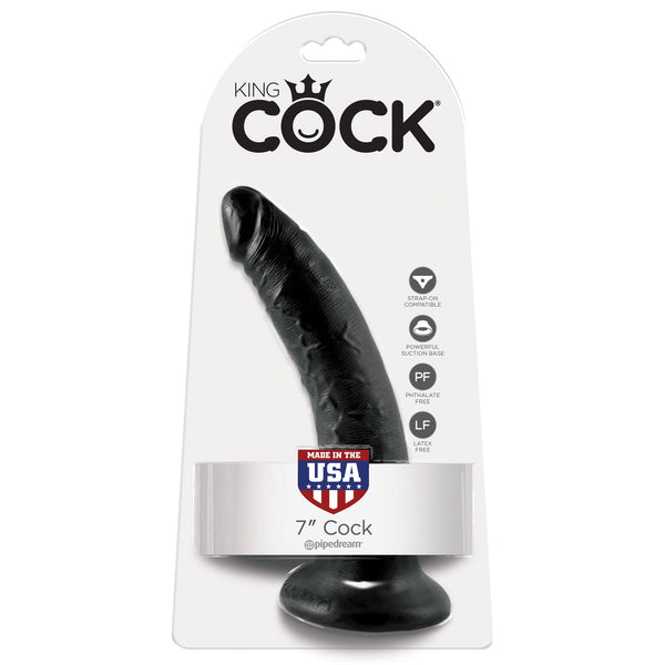 King Cock 7-Inch Cock - Black