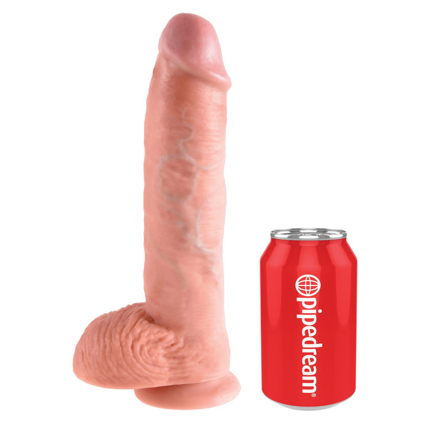 King Cock 10-Inch Cock With Balls - Flesh