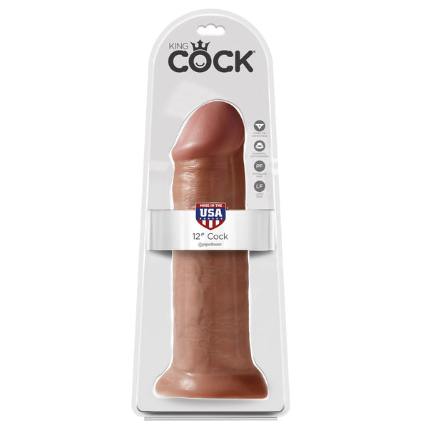 King Cock 12" Cock - Tan