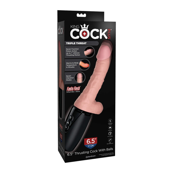 King Cock Thrusting Cock  6.5 Inch With Balls