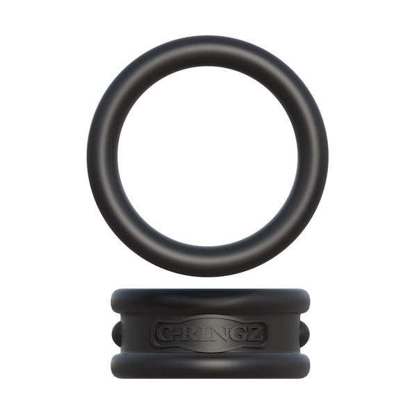 Fantasy C-Ringz Max Width Silicone Rings - Black