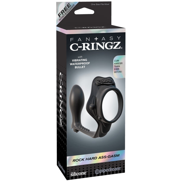 Fantasy C-Ringz Rock Hard Ass Gasm - Black