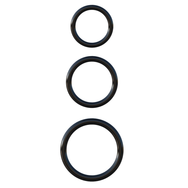 Fantasy C-Ringz Silicone Ring Stamina Set - Black