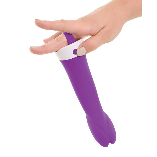 Threesome Wall Banger G Silicone Vibrator - Purple