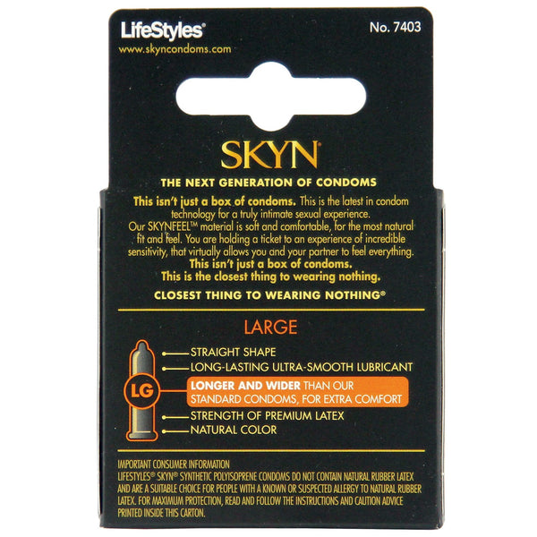 Lifestyles SKYN Large Non-Latex - Box of 3