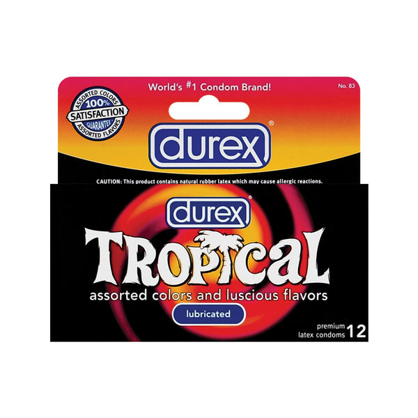 Durex Tropical Color & Scents Condoms  - Box of 12