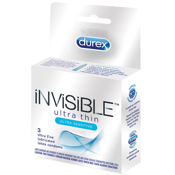 Durex Invisible Ulta Thin Condom - Box of 3